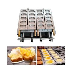 Commercial Gas Operated 10 Egg Bread Burger Making Machine