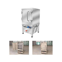 Glazebharat Heavy Duty 6 Tray Gas Operated Live Steam Dhokla Machine